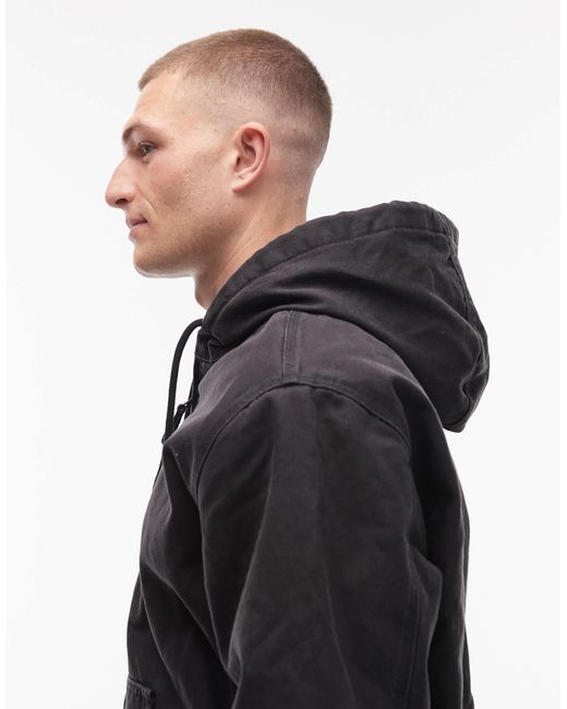 Vans Black Workwear Full Zip Canvas Jacket for men