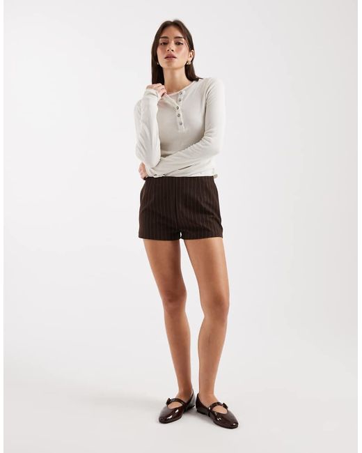 ASOS White Tailored Micro Shorts