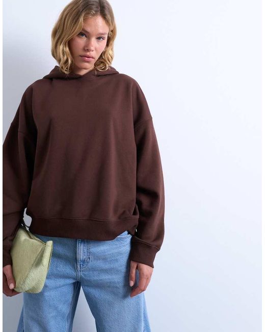 TOPSHOP Brown Ultimate Hoodie