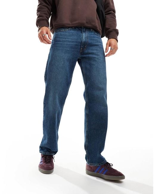 Levi's Blue 555 '96 Relaxed Straight Fit Jeans for men