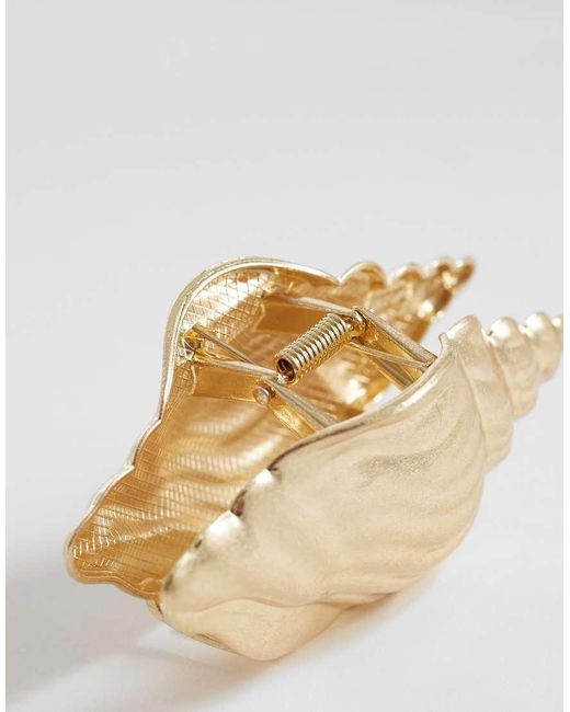 ASOS Natural Hair Claw Clip With Conch Shell Design