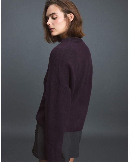 Stradivarius Black Soft-touch Basic Knit Jumper