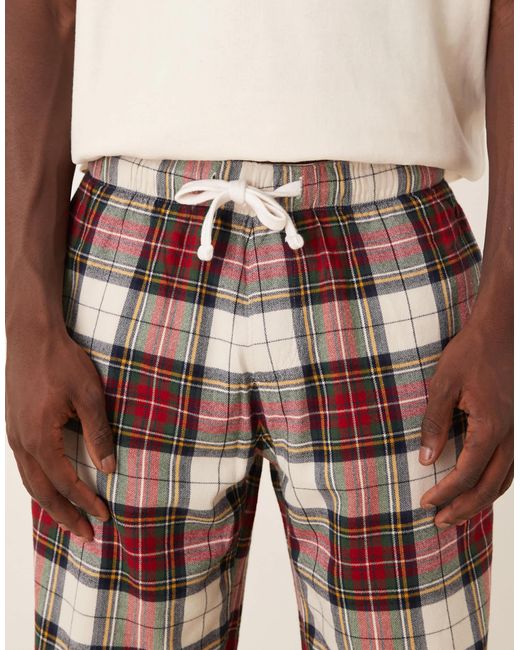 Abercrombie & Fitch Natural Nightwear Flannel Trouser for men