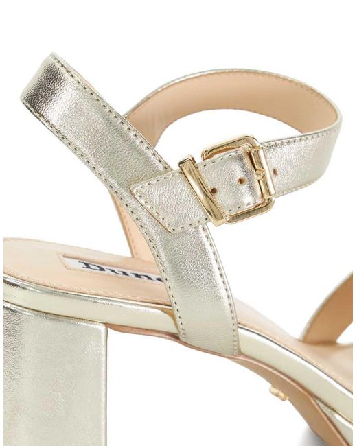 Dune Metallic Manifesting Heels Sandals