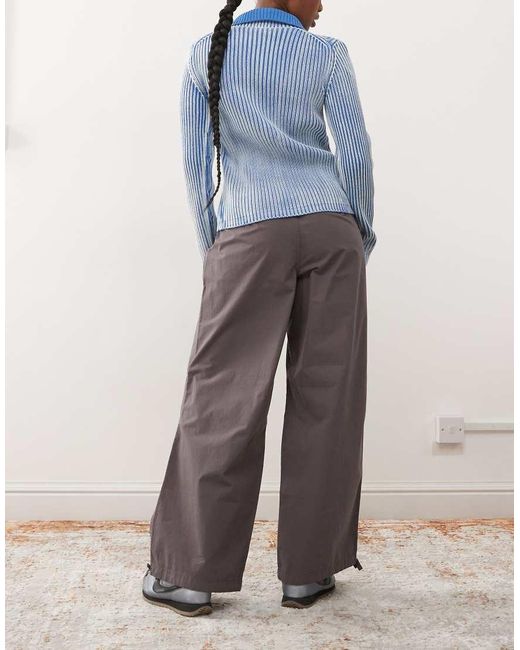 Pantalones Marrones De Estilo Paracaidista Con Cordón Ajustable De Santa Cruz de color Blue