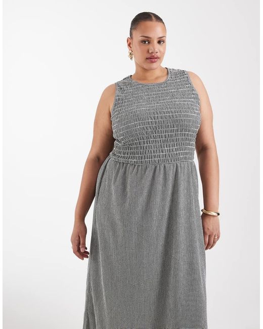 ONLY Gray Smock Midaxi Dress