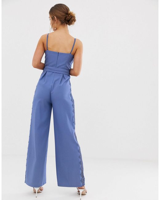 little mistress blue jumpsuit