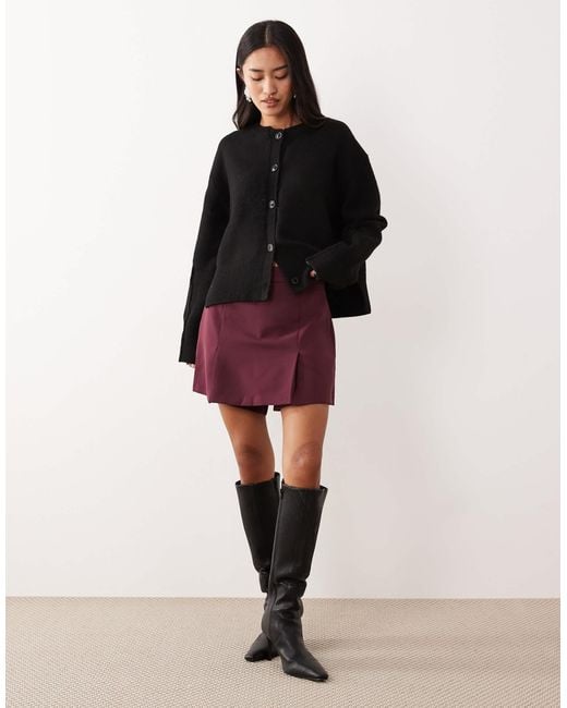 Vila Blue Pleat Front Mini Skort