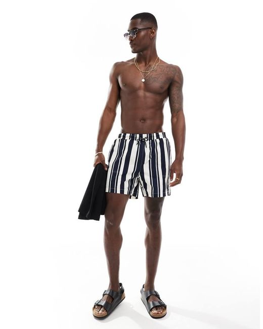 River Island Brown Swim Trunks Co-ord for men