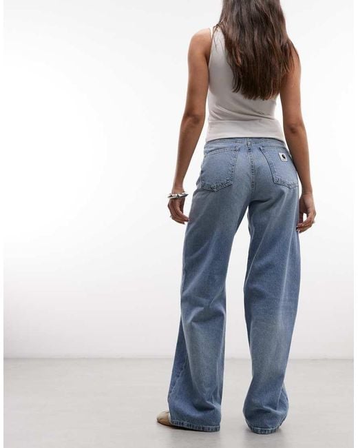 Carhartt Blue Jane Loose Wide-leg Jeans