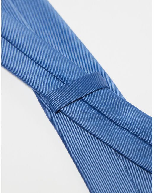 Corbata estrecha con pañuelo ASOS de hombre de color Blue