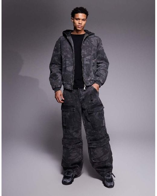 Liquor N Poker Gray Zane Zip Up Jacket for men