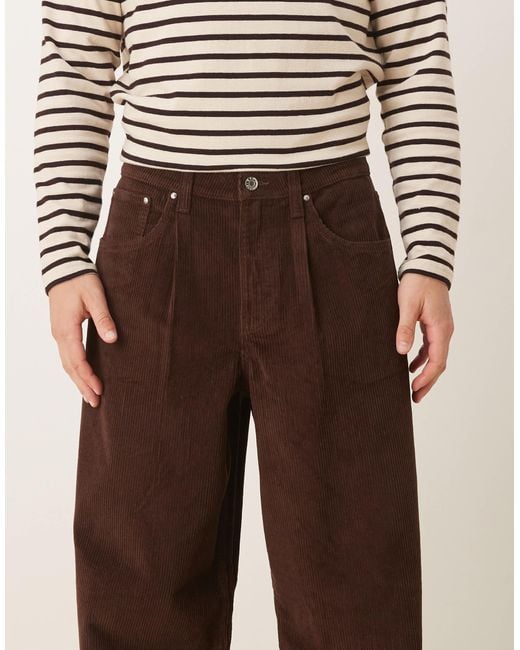 ASOS Brown Super Baggy Trousers for men