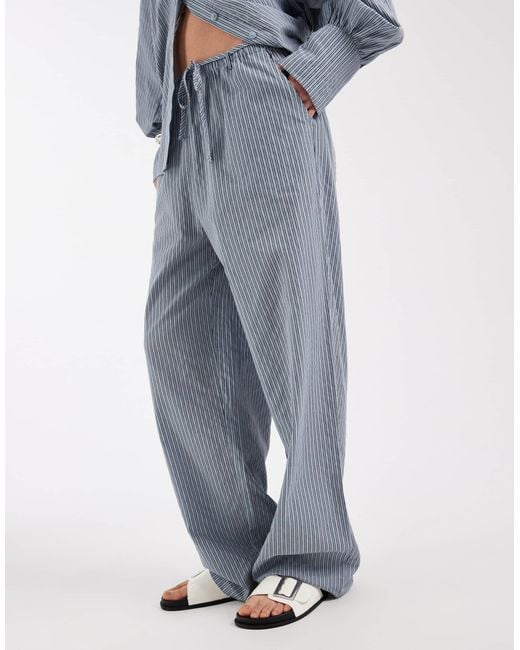 ASOS Blue Pull On Trousers