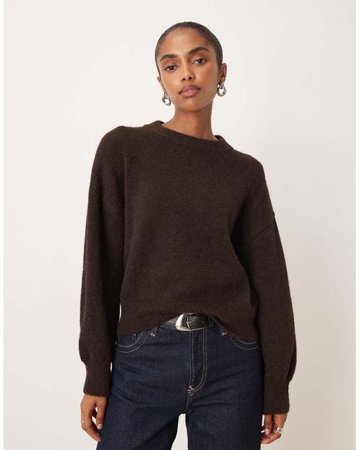 Mango Black Crew Neck Jumper