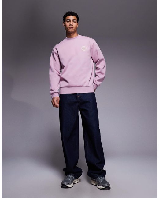 Boss – strickpullover in Purple für Herren