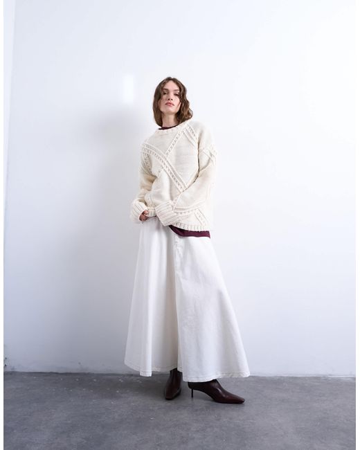 TOPSHOP White – strickpullover