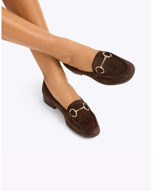 Carvela Kurt Geiger Brown Click Flat Shoes
