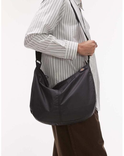Dickies Gray Unionville Nylon Cross Body Bag for men