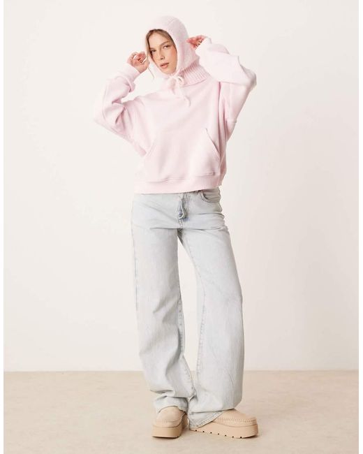 Gina Tricot Pink Oversized Hoodie
