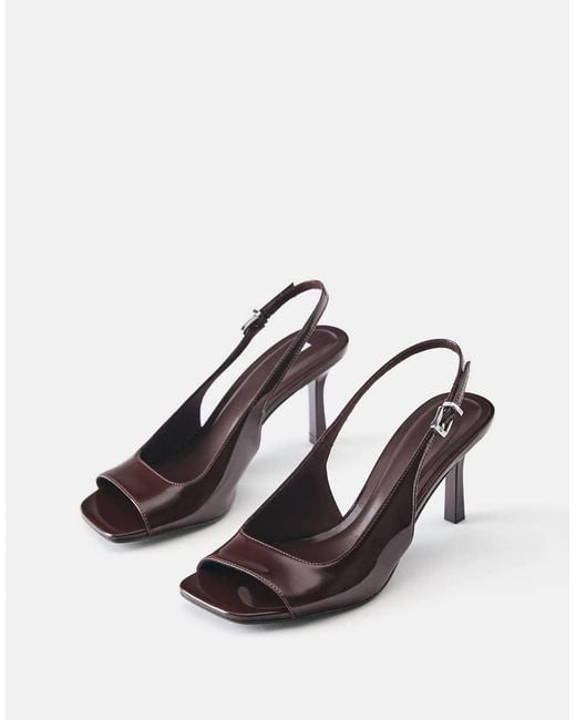 Pull&Bear Brown Slingback Heels