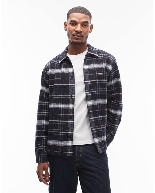 Lacoste Blue Check Shirt for men