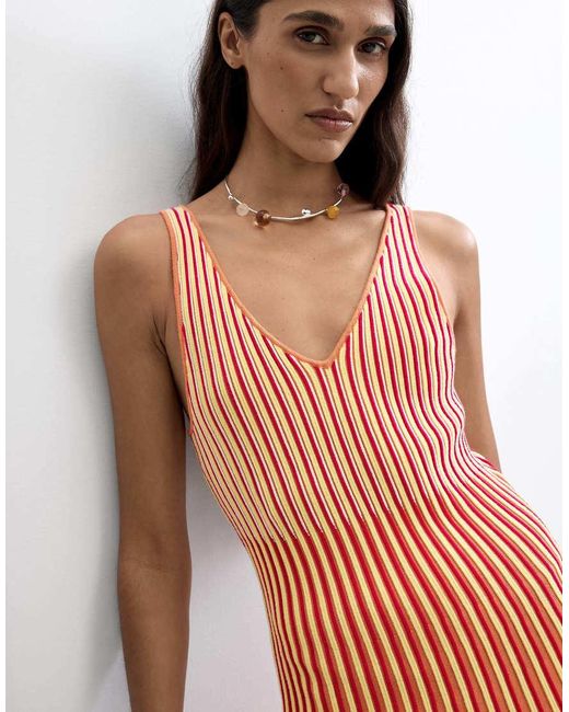 Desigual White Sleeveless Knit Dress