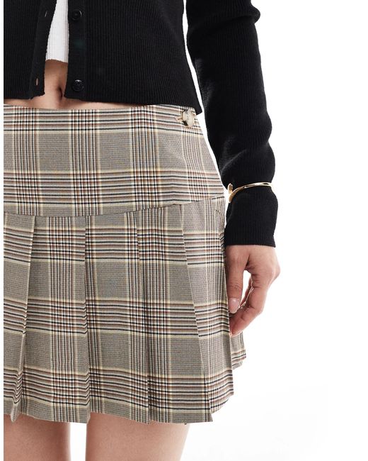 Stradivarius Black – plissierter mini-skort