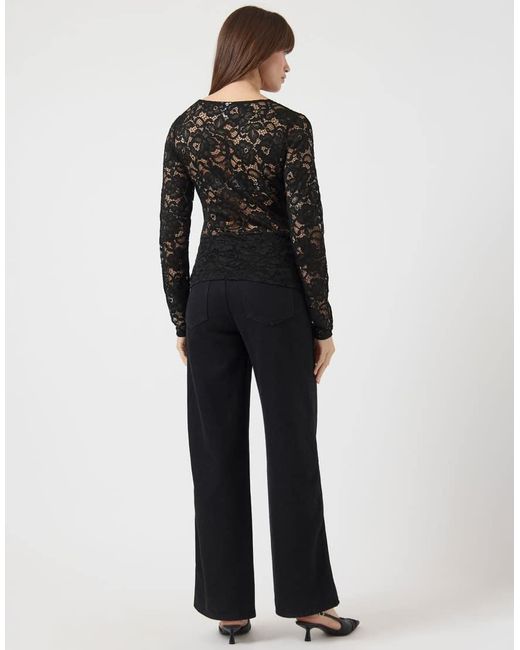 Y.A.S Black Long Sleeved Top