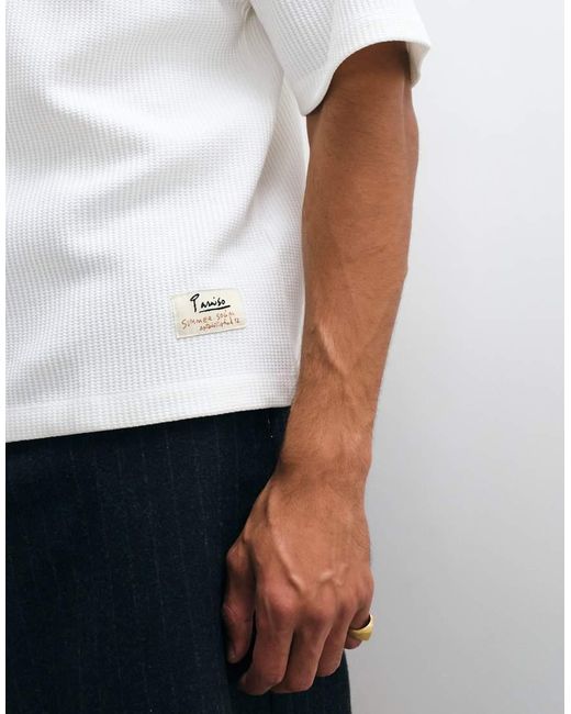 ASOS White Super Heavyweight Boxy Oversized Polo for men