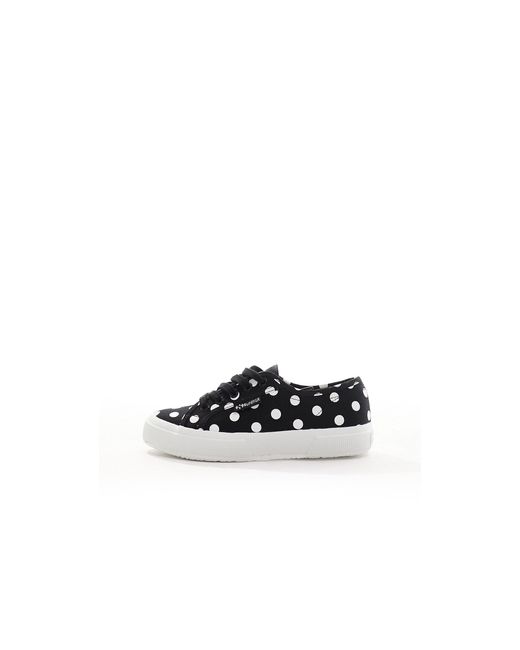 Baskets pois Superga en coloris Noir Lyst
