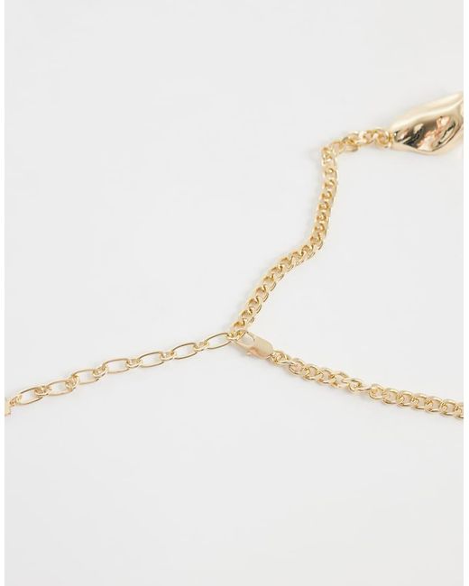 ASOS White Torque Choker With Molten Design