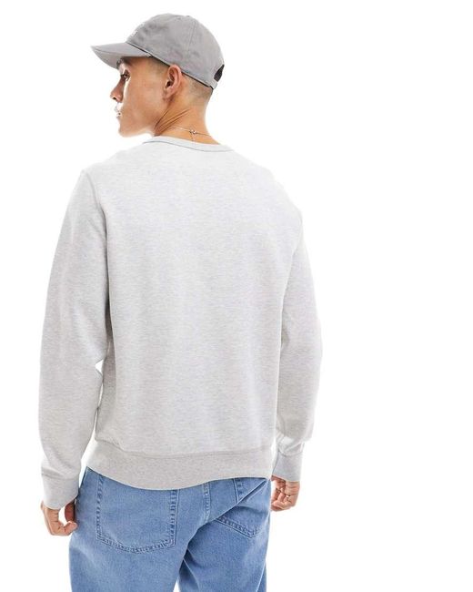 Polo Ralph Lauren Gray Icon Logo Double Knit Sweatshirt for men