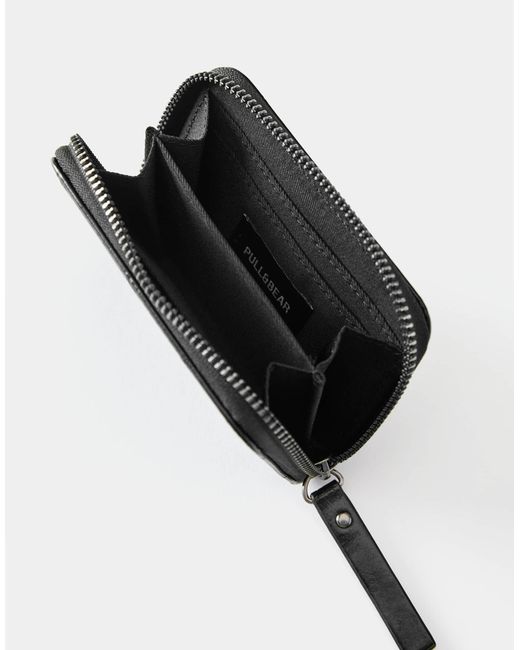 Portefeuille texturé Pull&Bear en coloris Black