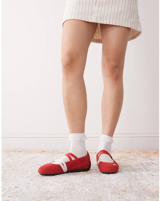 Bailarinas Rojas Speedcat De PUMA de color White
