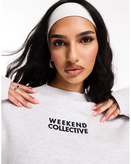 ASOS White Asos design – weekend collective – schweres sweatshirt