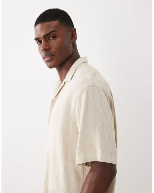 Chemise d'ensemble texturée - beige SELECTED pour homme en coloris Natural