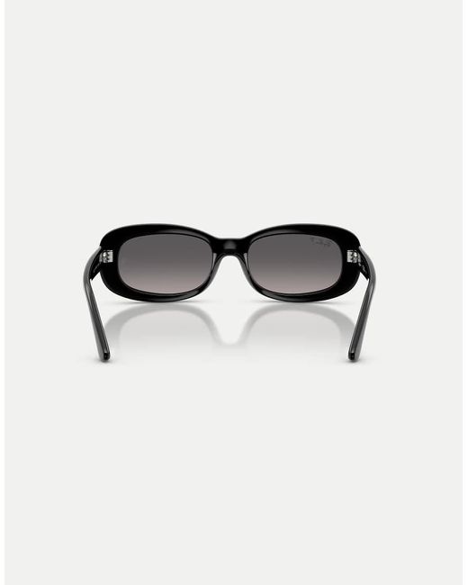 Occhiali Da Sole Ovali Neri Con Lenti Grigie Polarizzate di Ray-Ban in Black
