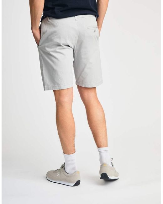 French Connection Blue Cotton Chino Shorts for men