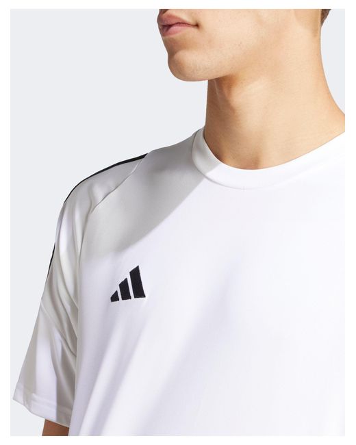Adidas Originals White Adidas football – tiro 24 – t-shirt