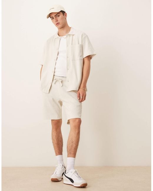 Calvin Klein Natural Chunky Waffle Overshirt for men