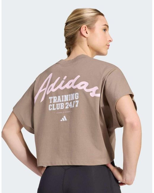 Adidas Originals Gray Primelift Workout Graphics T-shirt