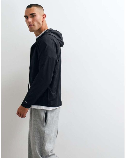 The North Face Gray Hooded Wind Jacket for men