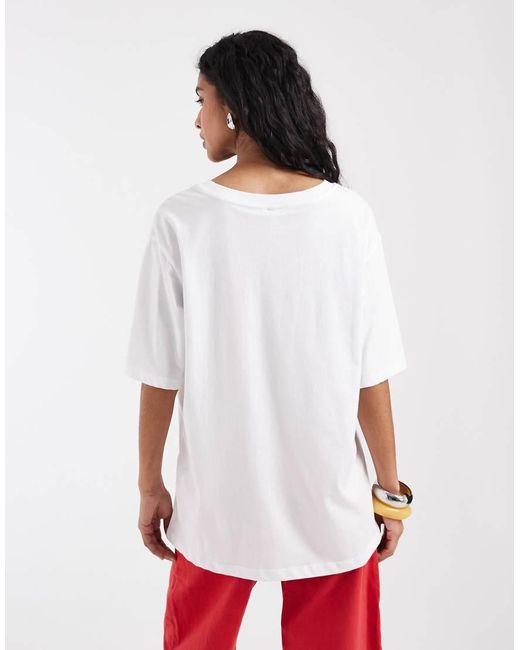 ONLY Red Chilli Graphic Print Oversized T-shirt