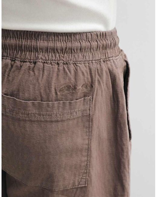 River Island White Pull On Shorts for men