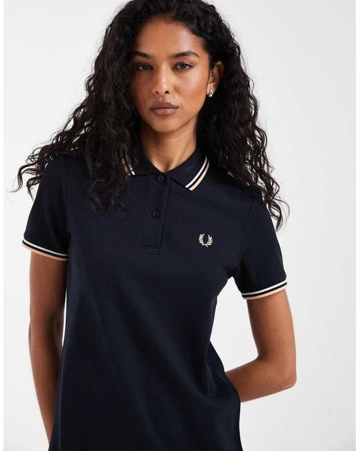 Fred Perry Blue Twin Tipped Mini Polo Dress