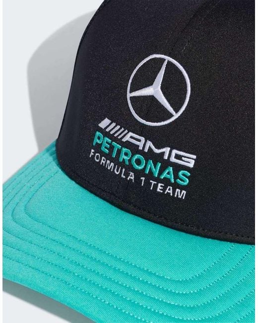 Adidas Originals Blue Mercedes-amg Petronas Formula 1 Team Dna Flatbrim Cap
