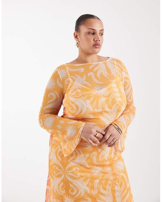Never Fully Dressed Metallic Cairo Reversible Mesh Maxi Dress