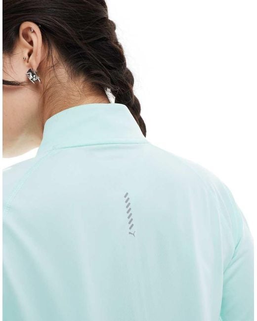 PUMA Blue Run Velocity Cloudspun 1/4 Zip Top