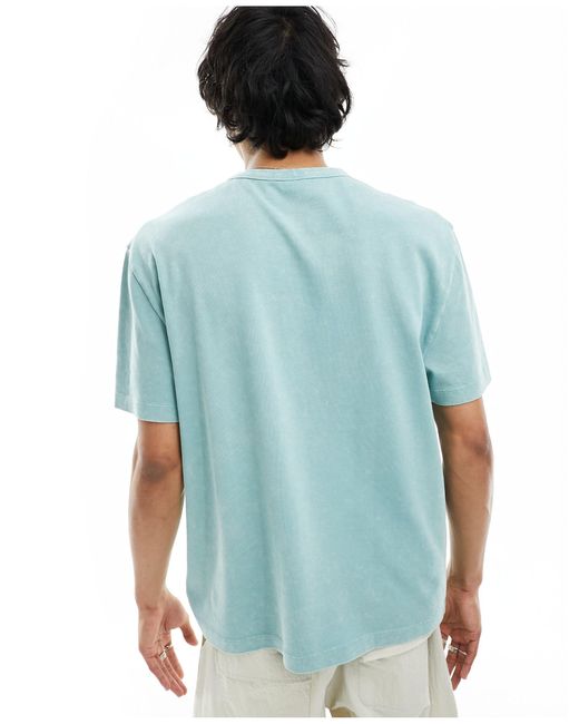 ASOS Blue Relaxed Heavyweight T-shirt for men